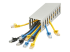 StarTech.com Open Slot Cable Management Raceway with Cover, 2"(50mm)W x 2"(50mm)H, 6.5ft(2m) length, 1/4"(8mm) Slots, PVC Network Cable Hider/Wall Wire Duct, Max 80 Cables, UL Listed - Close up
