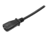 StarTech.com 2m (6ft) Computer Power Cord, 18AWG, EU Schuko to C13 Power Cord, 10A 250V, Black Replacement AC Cord, TV/Monitor Power Cable, Schuko CEE 7/7 to IEC 60320 C13 Power Cord - Close up