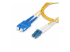 Startech 5m (15ft) LC to SC (UPC) OS2 Single Mode Duplex Fiber Optic Cable, 9/125µm, Laser Optimized, 10G, Bend Insensitive, Low Insertion Loss - Right-angle