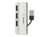 Belkin Travel - Hub - 4 x USB 2.0 - Right-angle