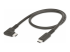 StarTech 1.6ft (50cm) Rugged Right Angle USB-C Cable, USB 3.2 Gen 2 (10 Gbps), USB C to C Data Transfer Cable, 4K 60Hz DP Alt Mode, 100W Power Delivery - Right-angle