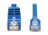 Eaton Tripp Lite Series Down-Angle Cat6 Gigabit Molded UTP Ethernet Cable (RJ45 Right-Angle Down M to RJ45 M), Blue, 15 ft. - Close up