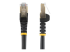 Startech 20ft CAT6A Ethernet Cable, 10 Gigabit Shielded Snagless RJ45 100W PoE Patch Cord, CAT 6A 10GbE STP Network Cable w/Strain Relief, Black, UL Certified Wiring/TIA - Multi-angle