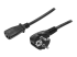 StarTech 3m (10ft) Computer Power Cord, 18AWG, EU Schuko to C13 Power Cord, 10A 250V, Black Replacement AC Cord, TV/Monitor Power Cable, Schuko CEE 7/7 to IEC 60320 C13 Power Cord - Right-angle