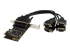 StarTech.com 4 Port PCI Express RS232 Serial Adapter Card - Right-angle