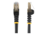 StarTech.com 6ft CAT6A Ethernet Cable, 10 Gigabit Shielded Snagless RJ45 100W PoE Patch Cord, CAT 6A 10GbE STP Network Cable w/Strain Relief, Black, Fluke Tested/UL Certified Wiring/TIA - Multi-angle