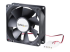 StarTech.com 80x25mm Dual Ball Bearing Computer Case Fan w/ LP4 Connector - Right-angle