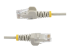 StarTech.com 50cm Slim LSZH CAT6 Ethernet Cable, 10 Gigabit Snagless RJ45 100W PoE Patch Cord, CAT 6 10GbE UTP Network Cable w/Strain Relief, Grey, Fluke Tested/ETL, Low Smoke Zero Halogen - Multi-angle