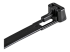StarTech.com 15cm(6") Reusable Cable Ties, 7mm(1/4") wide, 35mm(1-3/8") Bundle Dia. 22kg(50lb) Tensile Strength, Releasable Nylon Ties, Indoor/Outdoor, 94V-2/UL Listed, 100 Pack, Black - Close up