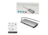 i-Tec USB-C Metal Nano 3x Display Docking Station + Power Delivery 100 W - Right-angle