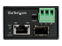 Startech PoE+ Industrial Fiber to Ethernet Media Converter 30W, SFP to RJ45, Singlemode/Multimode Fiber Optic to Copper Gigabit Ethernet, Mini/Compact Size, IP-30/ -40 to +75C, 1Gbps - Front