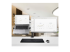 StarTech.com Monitor Arm with VESA Laptop Tray, For a Laptop (4.5kg / 9.9lb) and a Single Display up to 32" (8kg / 17.6lb), Black, Adjustable Desk Laptop Arm Mount, C-clamp/Grommet Mount - Front