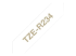 Brother TZe-R234 - Gold on white - Close up