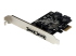 StarTech.com 2 Port PCI Express SATA 6 Gbps eSATA Controller Card - Left-angle