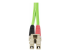 StarTech.com 20m (65ft) LC to LC (UPC) OM5 Multimode Fiber Optic Cable, 50/125µm Duplex LOMMF Zipcord, VCSEL, 40G/100G, Bend Insensitive, Low Insertion Loss, LSZH Fiber Patch Cord - Close up