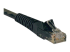 Eaton Tripp Lite Series Cat6 Gigabit Snagless Molded (UTP) Ethernet Cable (RJ45 M/M), PoE, Black, 10 ft. (3.05 m) - Left-angle