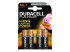 Duracell - Battery 4 x AA type - Front
