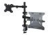 Startech Monitor Arm with VESA Laptop Tray, For a Laptop (4.5kg / 9.9lb) and a Single Display up to 32" (8kg / 17.6lb), Black, Adjustable Desk Laptop Arm Mount, C-clamp/Grommet Mount - Right-angle
