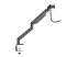 StarTech.com Desk Mount Dual Monitor Arm, Ergonomic Dual Monitor VESA Mount for 32" 17.6lbs (8kg) Displays, Crossbar Handle for Synchronized Full Motion, Height Adjustable, C-Clamp/Grommet - Left side