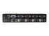 StarTech.com 4 Port Rack Mountable USB KVM Switch with Audio & USB Hub - Back