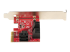 StarTech.com SATA PCIe Card, 6 Port PCIe SATA Expansion card, 6Gbps SATA Card, Low/Full Profile, Stacked SATA Connectors, ASM1166 Non-Raid SATA Controller Card - Right side