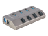 StarTech.com 4-Port Self-Powered USB-C Hub with Individual On/Off Switches, USB 3.0 5Gbps Expansion Hub w/Power Supply, Desktop/Laptop USB-C to USB-A Hub, 4x BC 1.2 (1.5A), USB Type C Hub - Right-angle