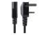 StarTech.com 10ft (3m) UK Computer Power Cable, 18AWG, BS 1363 to C13 Power Cord, 10A 250V, Black Replacement AC Power Cord, TV/Monitor Power Cable, BS 1363 to IEC 60320 C13 Kettle Lead - Close up