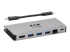 Eaton Tripp Lite Series USB C Docking Station USB Hub 4k w/ HDMI, Gbe Gigabit Ethernet, SD Card Reader, PD Charging - Left-angle