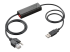 Poly APU-76 - Electronic hook switch adapter for headset - Left-angle