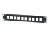 Intellinet Patch Panel, Blank, 10", 1U, 10-Port, Black - Right-angle