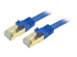 Startech 35ft CAT6A Ethernet Cable, 10 Gigabit Shielded Snagless RJ45 100W PoE Patch Cord, CAT 6A 10GbE STP Network Cable w/Strain Relief, Blue, UL Certified Wiring/TIA - Right-angle