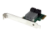 StarTech.com 4 Port PCI Express 2.0 SATA III 6Gbps RAID Controller Card with HyperDuo SSD Tiering - Left-angle