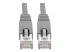 Eaton Tripp Lite Series Cat6a 10G Snagless Shielded STP Ethernet Cable (RJ45 M/M), PoE, Gray, 2 ft. (0.61 m) - Close up