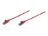 Intellinet Network Patch Cable, Cat6, 5m, Red, CCA, U/UTP, PVC, RJ45, Gold Plated Contacts, Snagless, Booted, Lifetime Warranty, Polybag - Right-angle