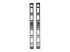 Eaton Tripp Lite Series 42U Rack Enclosure Server Cabinet Vertical Cable Management Bars - Front