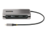 Startech USB-C Multiport Adapter, 4K 60Hz HDMI/DP Video, 3-Port USB Hub, 100W Power Delivery Pass-Through, GbE, USB Type-C Travel Dock w/ Charging, 1ft/30cm Wrap-Around Cable - Front