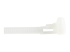 StarTech.com 15cm(6") Reusable Cable Ties, 7mm(1/4") wide, 35mm(1-3/8") Bundle Dia. 22kg(50lb) Tensile Strength, Releasable Nylon Ties, Indoor/Outdoor, 94V-2/UL Listed, 100 Pack, White - Close up
