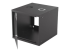 Intellinet Network Cabinet, Wall Mount (Basic), 9U, Usable Depth 500mm/Width 485mm, Black, Flatpack, Max 50kg, Glass Door, 19", Parts for wall installation (eg screws and rawl plugs) not included, Three Year Warranty - Right-angle