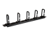 StarTech.com 1U 19" Cable Management Organizer, D Ring Hook Network/Server Rack Cord Manager, Data Center Horizontal Wire Panel with Passthrough Holes with Mounting Hardware, EIA/ECA-310-E - Right-angle