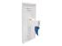 Eaton Tripp Lite Series Cat6a Straight-Through Modular In-Line Snap-In Coupler w/90-Degree Down-Angled Port, White (RJ45 F/F) - Back