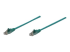 Intellinet Network Patch Cable, Cat6, 10m, Green, CCA, U/UTP, PVC, RJ45, Gold Plated Contacts, Snagless, Booted, Lifetime Warranty, Polybag - Right-angle