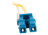 C2G LC-LC 9/125 OS1 Duplex Singlemode PVC Fiber Optic Cable (LSZH) - Front