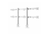 Startech Six-Monitor Desk Mount w/ Crossbar, Up To 32" Screens/17.6lb - Back