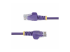 Startech 50cm Purple Slim CAT6 Ethernet Cable, Snagless, 28AWG, LSZH - Multi-angle