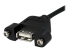 StarTech.com 3 ft Panel Mount USB A to Motherboard Header Cable F/F - Close up