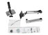 Ergotron LX - Mounting kit (desk clamp mount, extender arm, grommet-mount base, monitor arm, tall pole) - Multi-angle