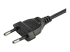 StarTech.com 2m (6ft) Laptop Power Cord, EU Plug to C7, 2.5A 250V, 18AWG, Notebook / Laptop Replacement AC Power Cord, Printer/Power Brick Cord, Europlug to IEC 60320 C7 - Close up