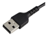 StarTech.com 12 in(30cm) Durable Black USB-A to Lightning Cable, Heavy Duty Rugged Aramid Fiber USB Type A to Lightning Charger/Sync Power Cord, Apple MFi Certified iPad/iPhone 12 Pro Max - Right-angle