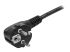 StarTech.com 2m (6ft) Computer Power Cord, 18AWG, EU Schuko to C13 Power Cord, 10A 250V, Black Replacement AC Cord, TV/Monitor Power Cable, Schuko CEE 7/7 to IEC 60320 C13 Power Cord - Close up