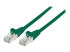 Intellinet Network Patch Cable, Cat6A, 3m, Green, Copper, S/FTP, LSOH / LSZH, PVC, RJ45, Gold Plated Contacts, Snagless, Booted, Lifetime Warranty, Polybag - Right-angle